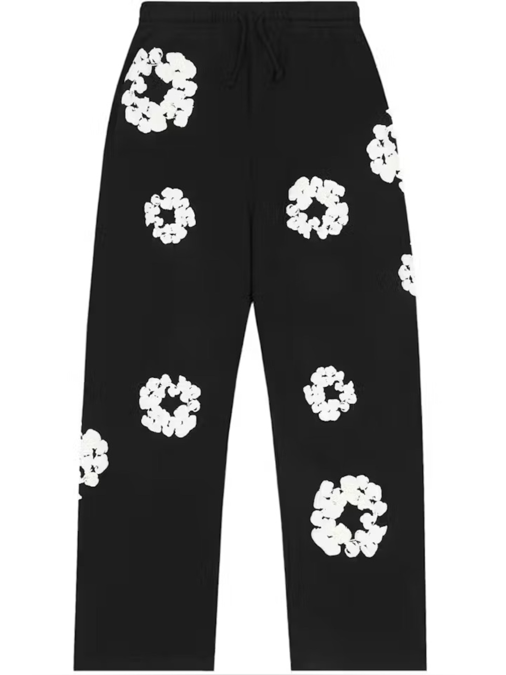 Denim Tears Cotton Wreath Baggy Sweatpants black